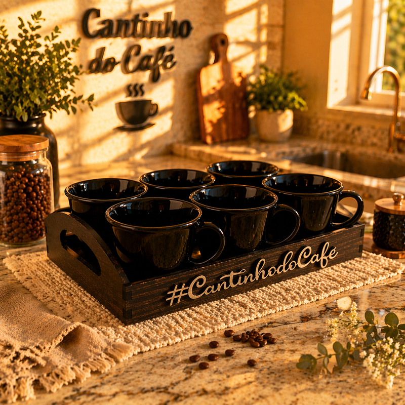 Conjunto Café Completo 6 Xícaras