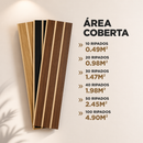 Painel Ripado Autocolante MDF
