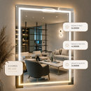 Espelho Decorativo LED Touch