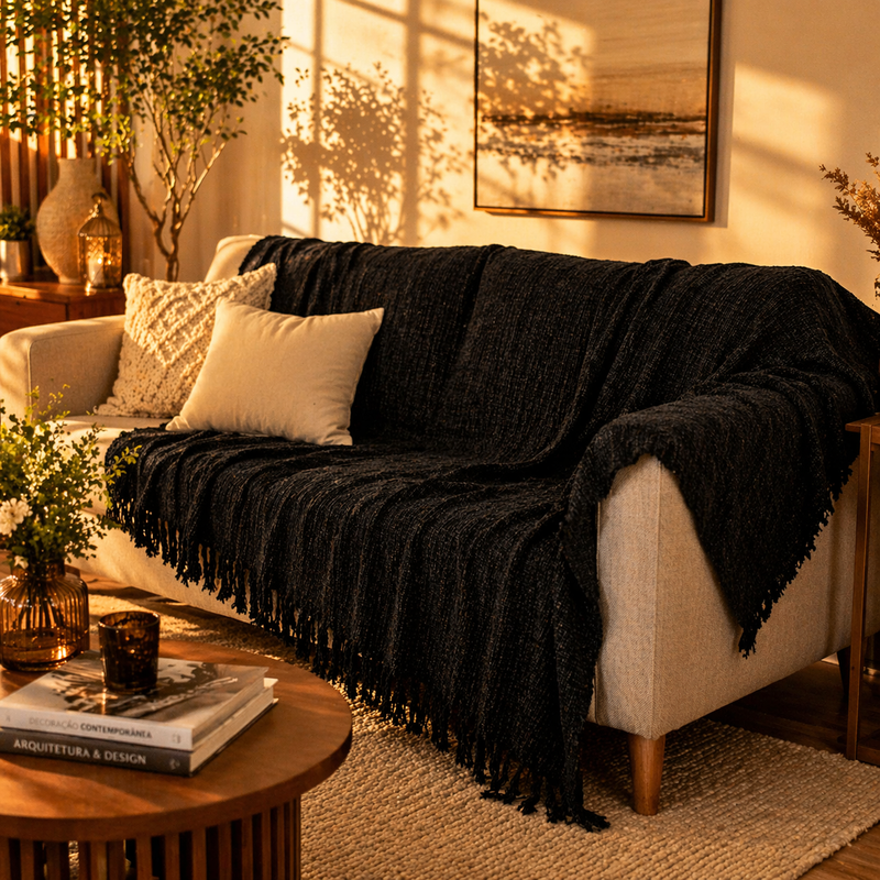 Manta Multiuso Para Sofá e Cama