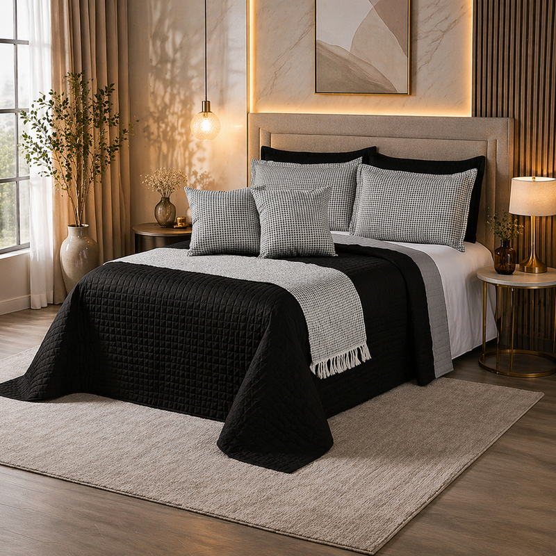 Kit Cama Completo 6 Peças com Franja